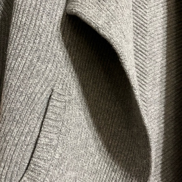 Madewell Gray Ribbed Draped Cardigan - Picture 5 of 6